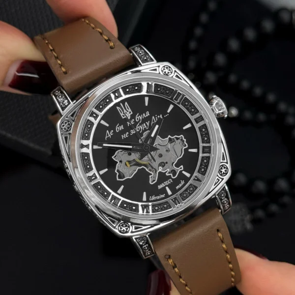 Жіночий годинник Awarder 021 Де би не була Silver-Black-Brown фото 5