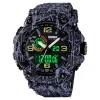 Чоловічий годинник Skmei 1520GYBK gray black. фото 3