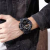 Чоловічий годинник Skmei 1520GYBK gray black. фото 5