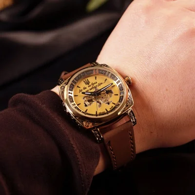 Женские часы Awarder 021 Где бы ни была Gold-Gold-Brown