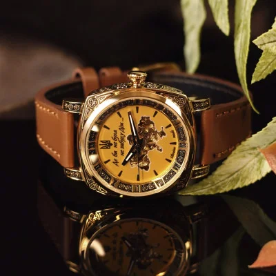 Женские часы Awarder 021 Где бы ни была Gold-Gold-Brown