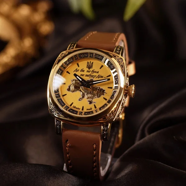 Жіночий годинник Awarder 021 Де би не була Gold-Gold-Brown фото 8
