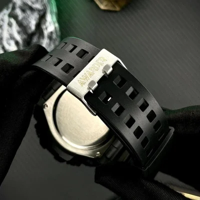 Чоловічий годинник Awarder 003 Тризуб срібло Black