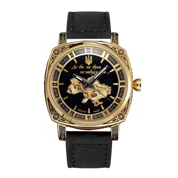 Жіночий годинник Awarder 021 Де би не була Gold-Black-Black фото 1