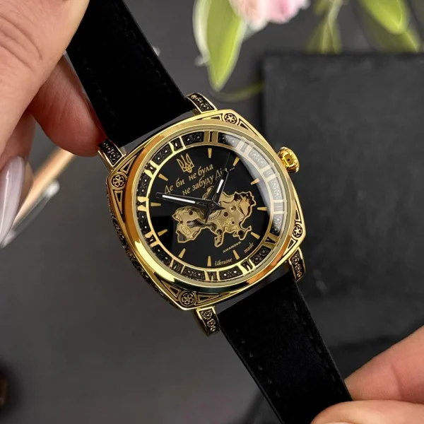 Жіночий годинник Awarder 021 Де би не була Gold-Black-Black фото 8