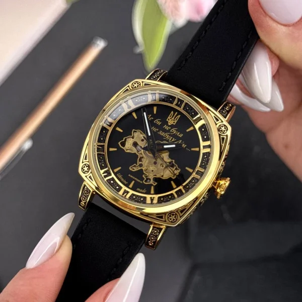 Жіночий годинник Awarder 021 Де би не була Gold-Black-Black фото 10