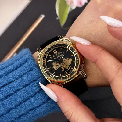 Женские часы Awarder 021 Где бы ни была Gold-Black-Black