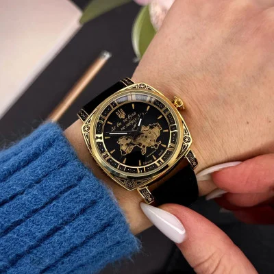 Женские часы Awarder 021 Где бы ни была Gold-Black-Black
