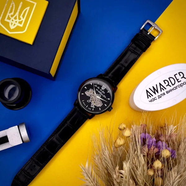 Чоловічий годинник Awarder 022-3D Де би не був All Black  Automatic фото 8