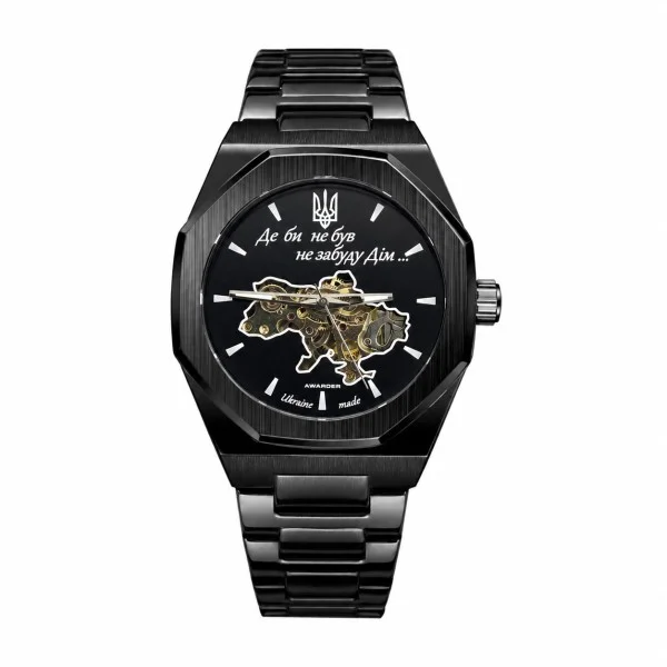 Чоловічий годинник Awarder Octagon Де би не був All Black фото 1