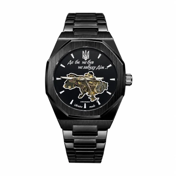 Чоловічий годинник Awarder Octagon Де би не був All Black фото 1