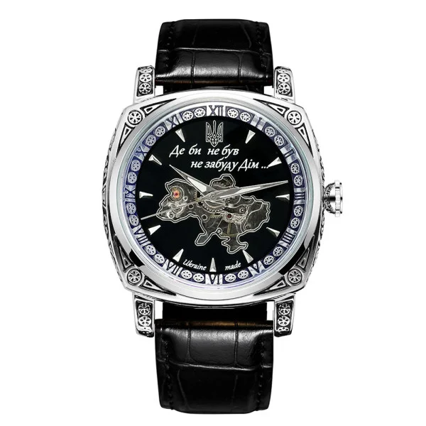 Мужские часы Awarder 021-3D  Где бы ни был Silver-Black фото 1