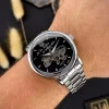 Чоловічий годинник Awarder 022-3D Де би не був Silver-Black Steel фото 3
