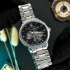 Чоловічий годинник Awarder 022-3D Де би не був Silver-Black Steel фото 5