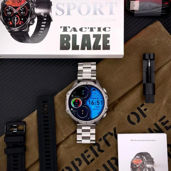 Смарт часы Modfit Tactic Blaze Silver Steel фото 5