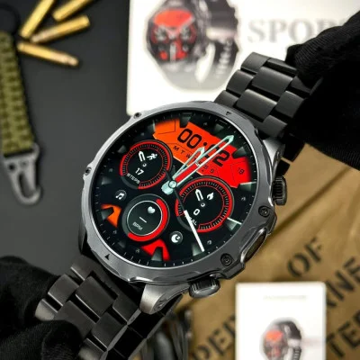 Розумний годинник Modfit Tactic Blaze Black Steel + ремінець в подарунок