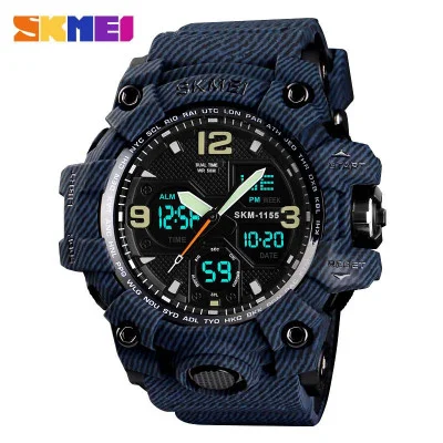 Чоловічий годинник Skmei 1155BDMBK denim black