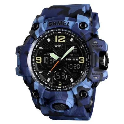 Мужские часы Skmei 1155BCMBU blue camo