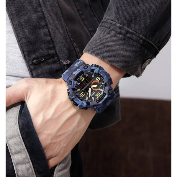 Чоловічий годинник Skmei 1520CMBU camo blue фото 5