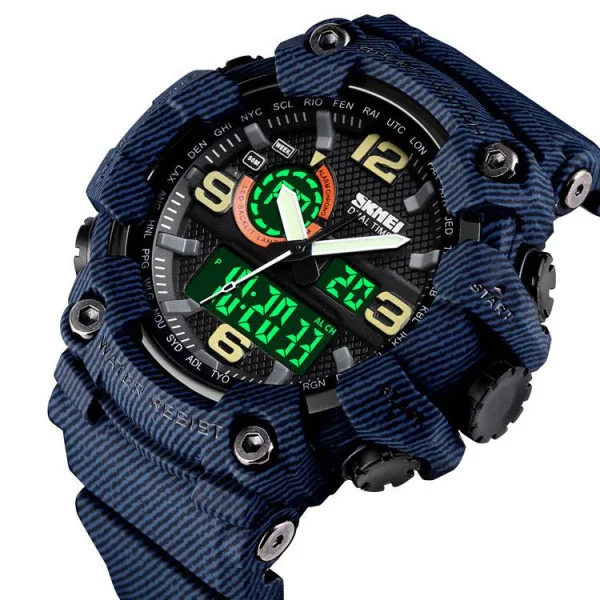 Чоловічий годинник Skmei 1520DMBU denim blue фото 3