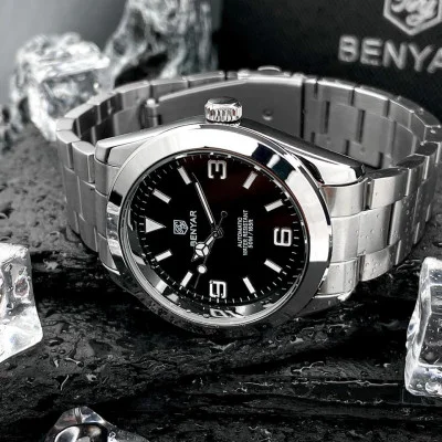 Чоловічий годинник Benyar BY-5177 Black