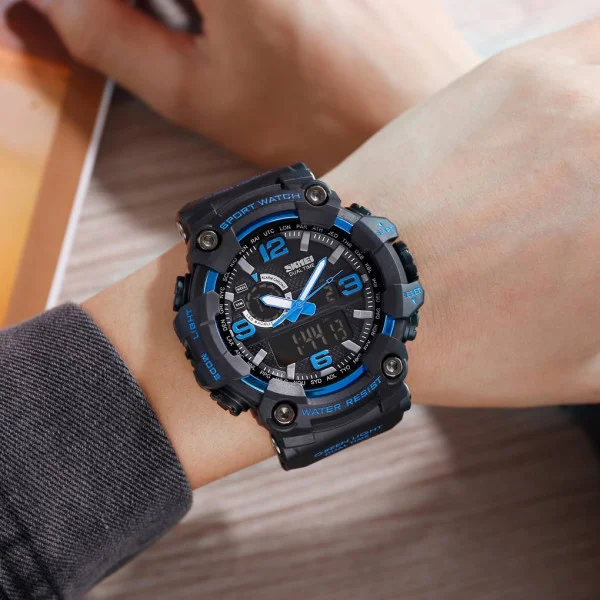 Чоловічий годинник Skmei 1520BU blue фото 4