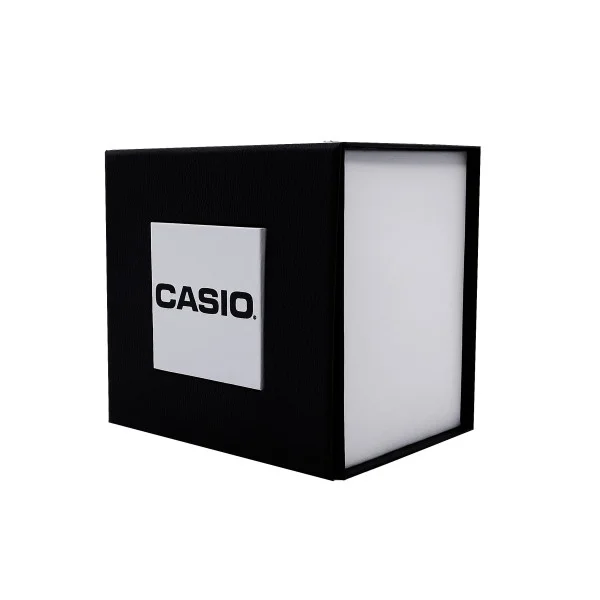 Подарочная картонная коробка для часов чёрно-белая Casio фото 1