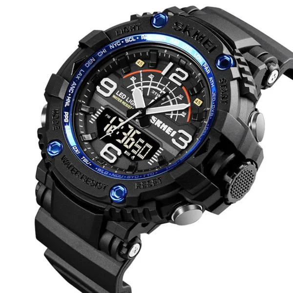 Чоловічий годинник Skmei 1617BU blue фото 3