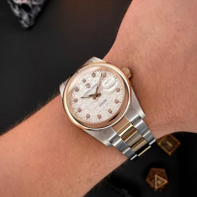 Чоловічий годинник Pagani Design PD-1794M Silver-Rose Gold-White