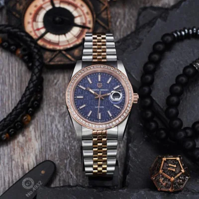 Чоловічий годинник Pagani Design PD-1794M Silver-Rose Gold-Blue