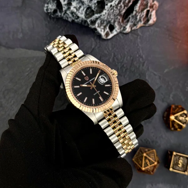 Чоловічий годинник Pagani Design PD-1794M Silver-Rose Gold-Black фото 5