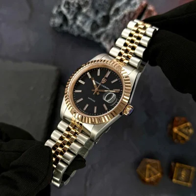 Pagani Design PD-1794M Silver-Rose Gold-Black