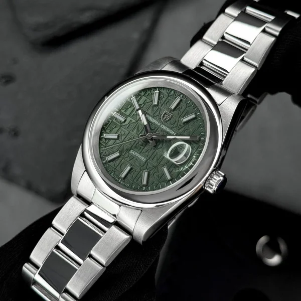 Чоловічий годинник Pagani Design PD-1794M Silver-Green фото 3