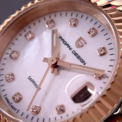 Жіночий годинник Pagani Design PD-1794L Silver-Rose Gold-White