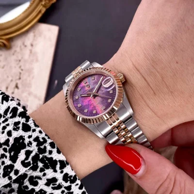 Pagani Design PD-1794L Silver-Rose Gold-Red