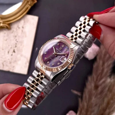 Pagani Design PD-1794L Silver-Rose Gold-Red