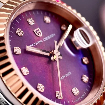 Женские часы Pagani Design PD-1794L Silver-Rose Gold-Red