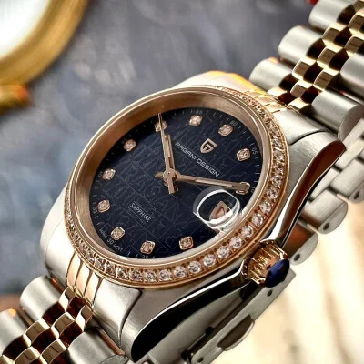 Женские часы Pagani Design PD-1794L Silver-Rose Gold-Blue
