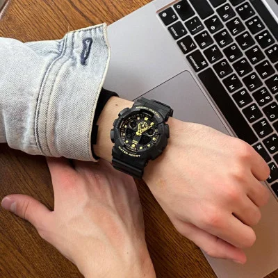 Мужские часы Skmei 1832BKGD black/gold