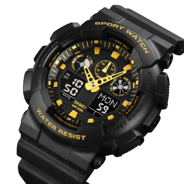 Чоловічий годинник Skmei 1832BKGD black/gold фото 3