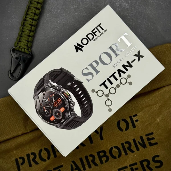 Розумний годинник Modfit Titan-X Black Silica фото 13