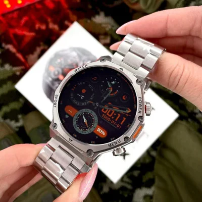 Смарт часы Modfit Titan-X Silver Steel