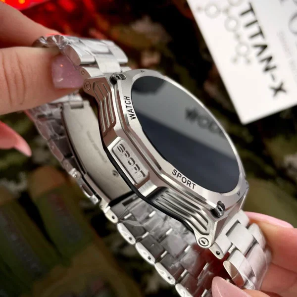 Смарт часы Modfit Titan-X Silver Steel фото 5