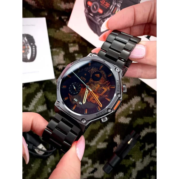 Смарт часы Modfit Titan-X Black Steel фото 9