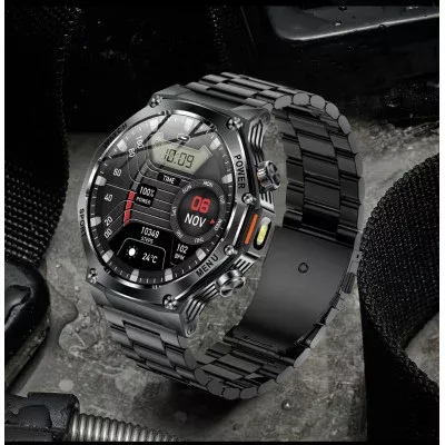 Смарт часы Modfit Titan-X Black Steel