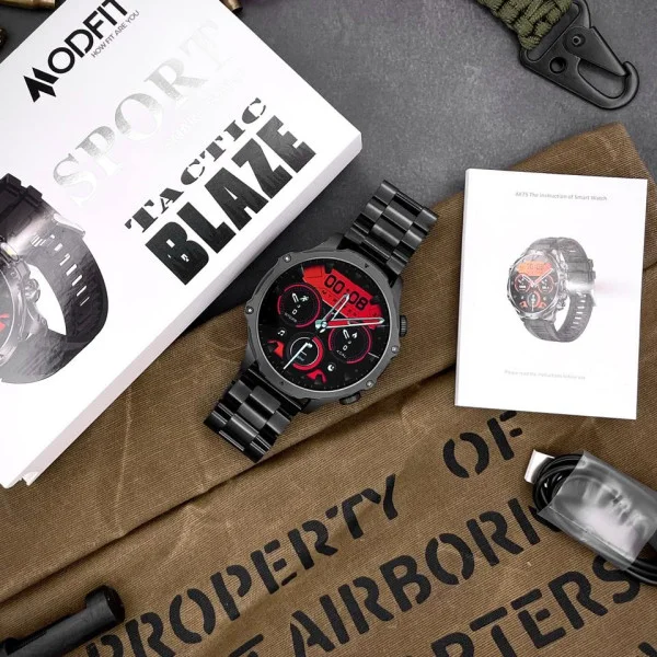 Смарт часы Modfit Tactic Blaze Black Steel фото 8