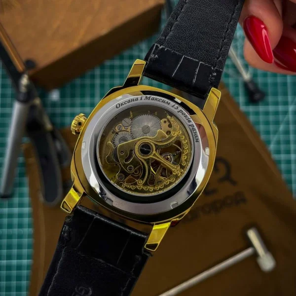 Персональне лазерне гравірування на годиннику (власні написи, цитати, символи, дати) фото 13