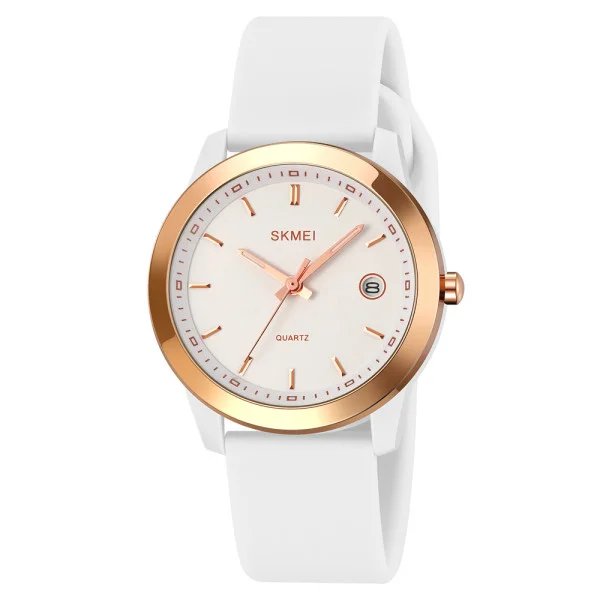 Класичний жіночий годинник Skmei 2319WT White фото 1