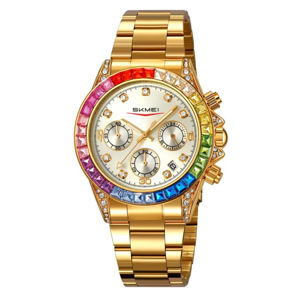 Классические женские часы Skmei 2352GDSI Gold-Silver фото 1