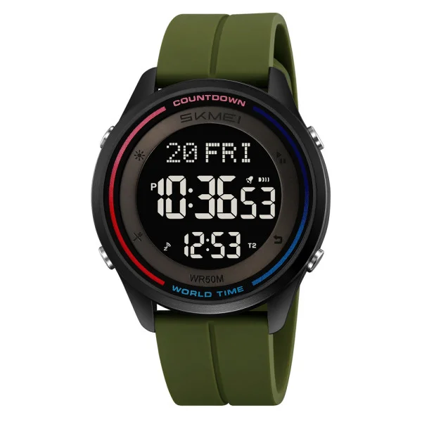 Спортивний чоловічий годинник Skmei 2412PAG Army Green фото 1